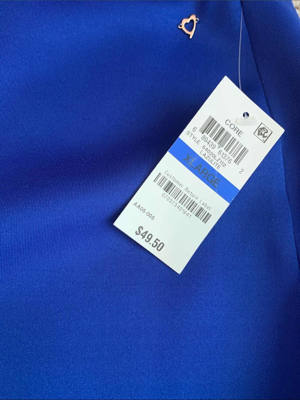 Thalia Sodi Classic Royal Blue Pencil Skirt Size XL NEW Stretch Material Comfort - Picture 3 of 8